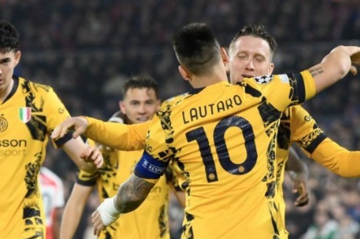 Striker Inter Milan, Lautaro Martinez, kemungkinan besar bakal absen pada leg kedua semifinal Liga Champions melawan Barcelona.