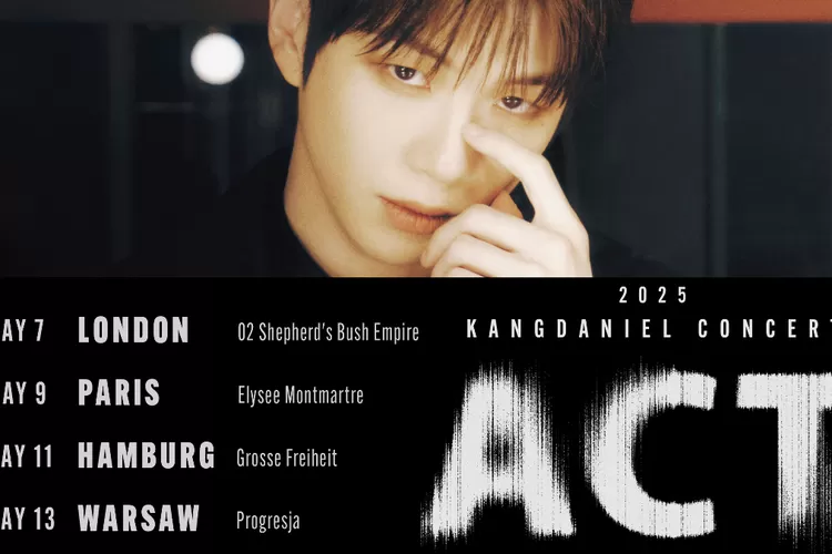Kang Daniel sukses gelar konser di empat kota Eropa (Kolase X @kd_officialx)