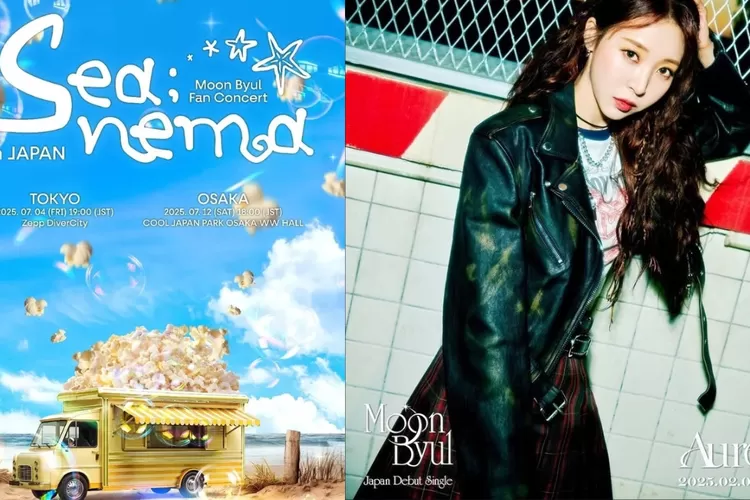 Poster Fan Concert Moonbyul di Jepang bernuansa laut dan film, hadirkan konsep konser yang unik (Instagram/@mamamoo_official)