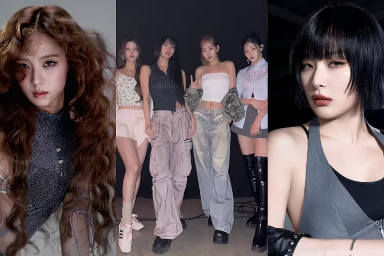 Teaser KISS OF LIFE membuat netizen membawa-bawa nama Jisoo BLACKPINK dan Seulgi Red Velvet. (Kolase X @officialBLISSOO @KISSOFLIFE_S2 @RVsmtown)