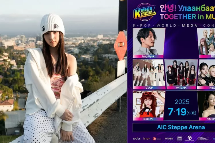 Kim VVUP akan menjadi MC di Konser K-MEGA di Ulaanbaatar (Instagram/@vvup.official dan @k_mega_concert)