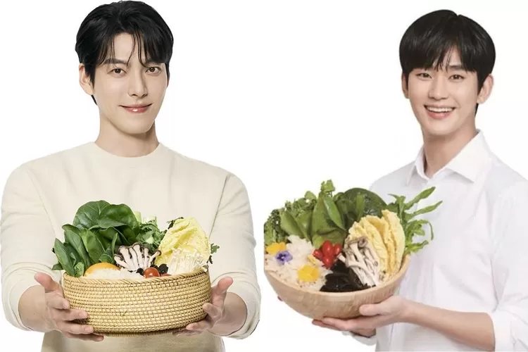 Imbas skandal dengan Kim Saeron, Kim Woo Bin gantikan Kim Soo Hyun sebagai model iklan Shabu All Day. (Kolase website Shabu All Day)