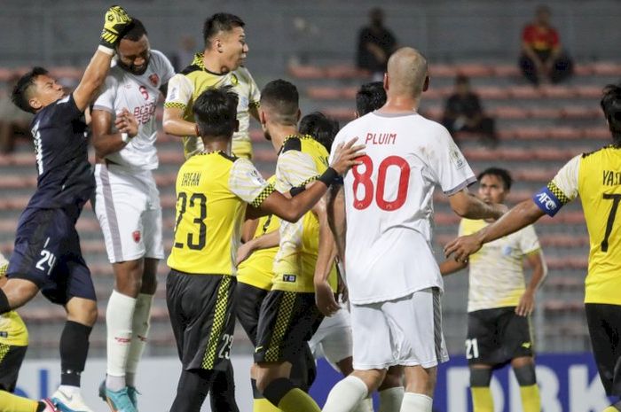 Suasana laga PSM Makassar melawan Tampines Rovers di KL City Stadium, Selasa (27/6/2022) pada lanjutan AFC Cup 2022