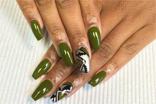 nail art peach and lavender yang cocok untuk kulit sawo matang