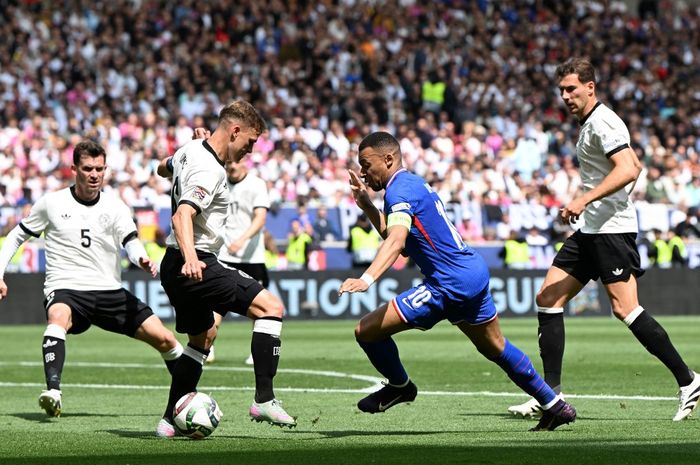 Kapten Timnas Prancis, Kylian Mbappe, turut menyumbang 1 gol dalam kemenangan 2-0 atas Timnas Jerman pada perebutan juara ketiga UEFA Nations League, Minggu (8/6/2025) malam WIB.