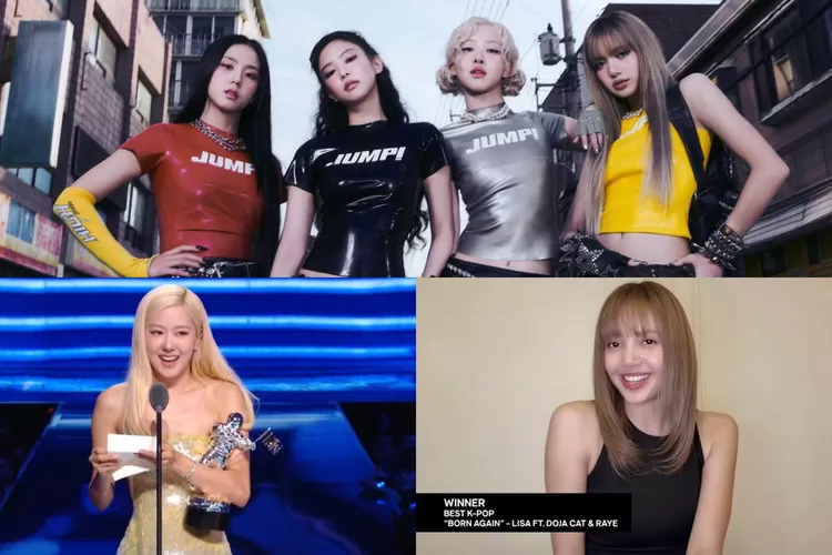 BLACKPINK Cetak Sejarah di VMAs 2025: Ros&eacute; Raih Song of the Year, Lisa Ukir Rekor Best K-Pop (Kolase X / Twitter @blckpinkpic)