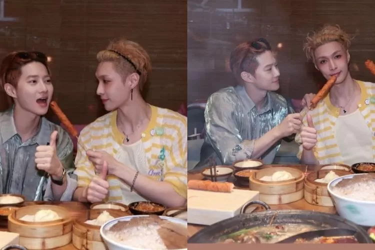 Suho beri dukungan untuk Lay EXO pada konser GRANDLINE 5 di Nanjing China  (Instagram @layzhang )