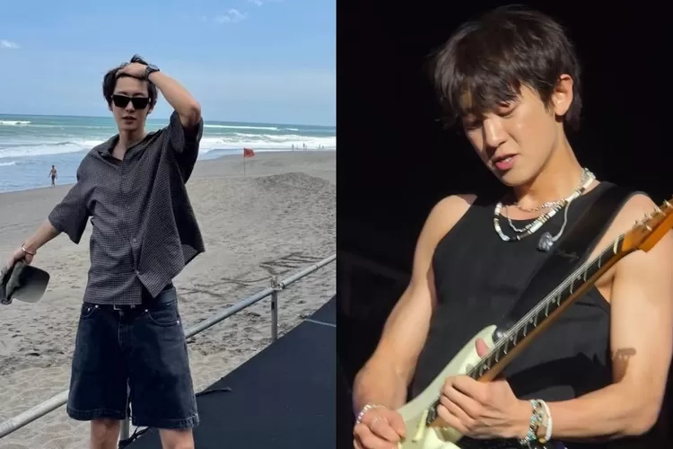 Chanyeol EXO sukses mengguncang Waterbomb Bali dengan penampilan energik dan penuh kejutan. (Kolase Instagram @real__pcy, X / Twitter @Ace_BBH&nbsp;)