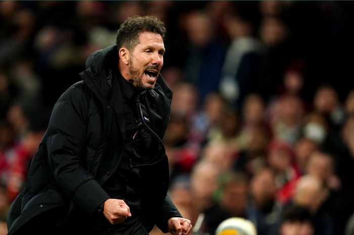 Pelatih Atletico Madrid, Diego Simeone, memilih bungkam soal keputusan wasit pada laga melawan PSG.