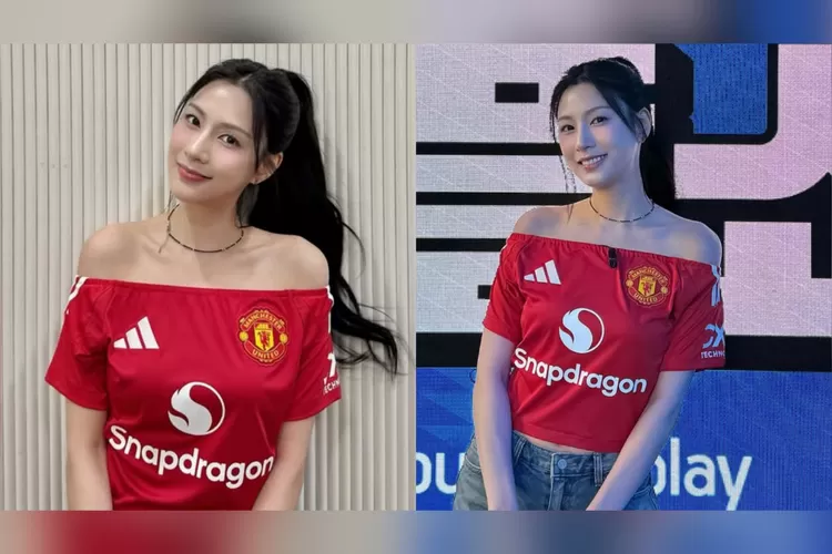 Bukan Sekadar Idol, Oh Hayoung Apink siap tunjukkan passion sejati untuk sepak bola dan Manchester United! (Instagram @_ohhayoung_)