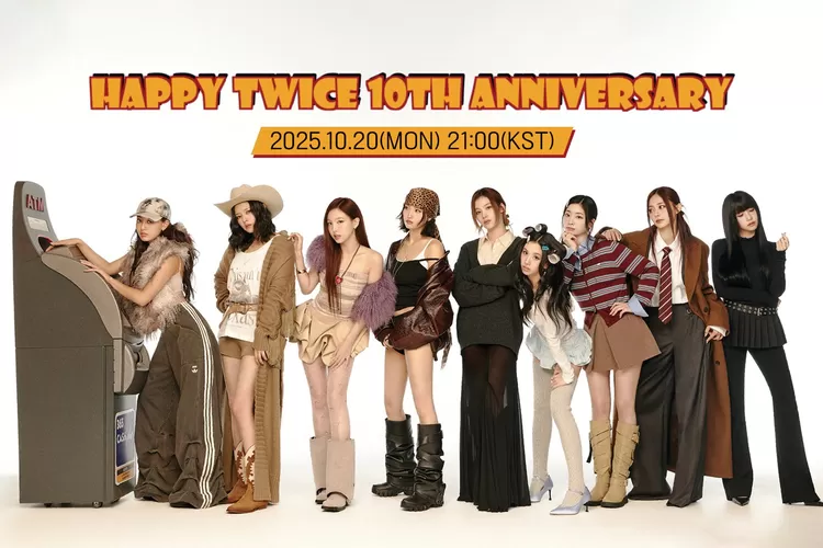 ONCE rayakan 10 tahun girl group TWICE dengan rekor baru! (X / Twitter  @JYPETWICE)
