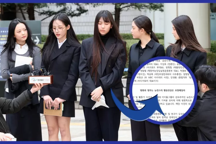 Jelang putusan pengadilan sengketa kontrak NewJeans dan agensi ADOR, puluhann tokoh terkemuka tunjukkan dukungan dengan ajukan petisi menuntut perubahan sistem baru sebagai solusi sengketa kontrak antara seniman dan agensi (Kolase Biz Chosun, mediawatch.kr)