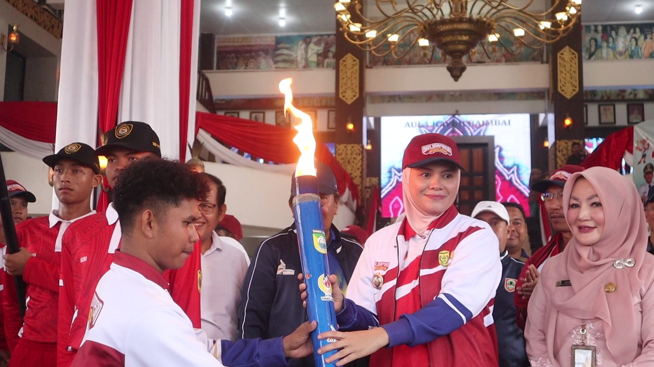 Banjarmasin Salah Satu Titik Singgah Api Obor Porprov XII 2025