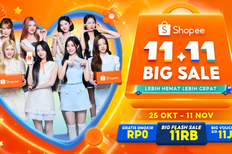 Hearts2Hearts Bikin Iklan Shopee 11.11 Big Sale Jadi Makin Fun dan Penuh Warna! (Dok. Istimewa)