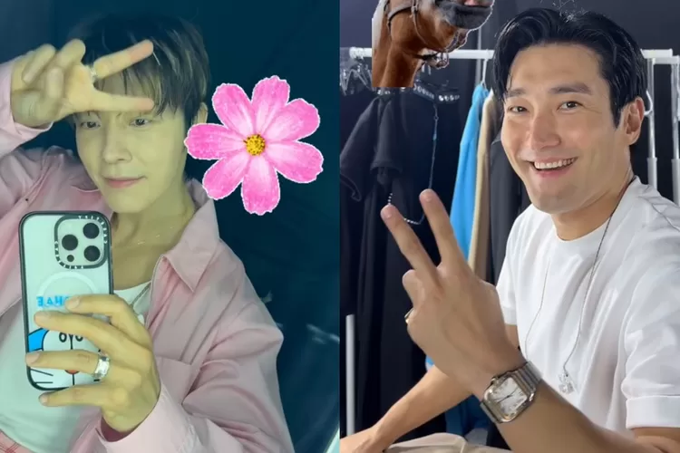 Masih jalan bareng, Donghae terlihat ngegym bareng Siwon Super Junior (Kolase Instagram @leedonghae)