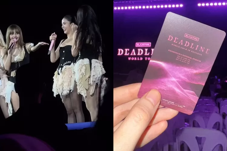 Artis Thailand yang nonton konser BLACKPINK DEADLINE in Bangkok (Instagram @applelapisara)