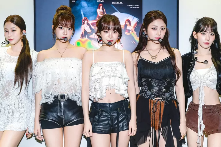 Member LE SSERAFIM lakukan hal ini dalam teaser terbaru untuk comeback mereka mendatang (X / Twitter @le_sserafim)