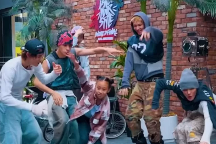 Matamiyu lakukan dance challenge dengan member Cortis (Instagram @Matamiyu)