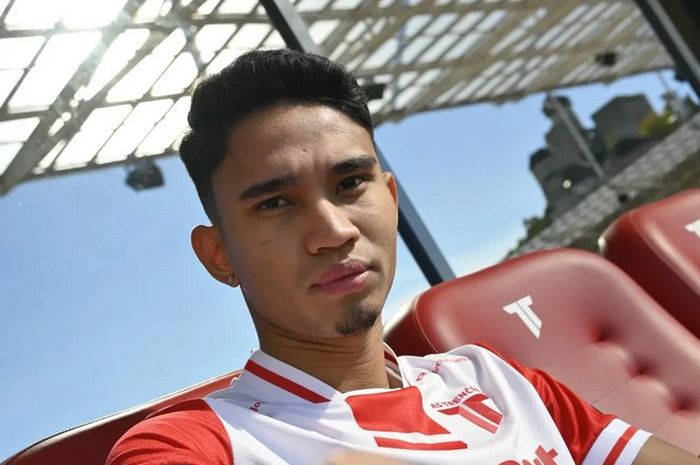 Marselino Ferdinan saat diperkenalkan oleh AS Trencin.