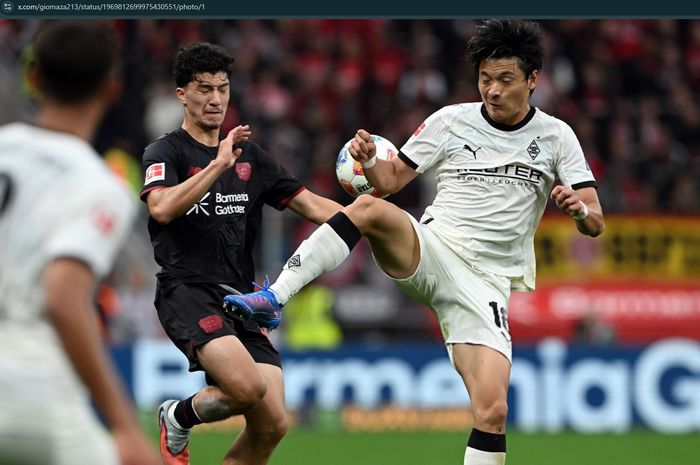 Klub Kevin Diks, Borussia Moenchengladbach berhasil mencuri 1 poin saat bermain imbang 1-1 kontra Bayer Leverkusen pada spieltag keempat Bundesliga 2025-2026.